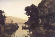 Jean Baptiste Camille  Corot Vue prise de Riva (mk11) china oil painting reproduction